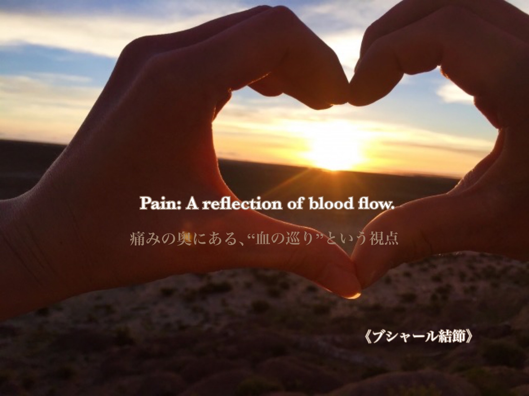 痛みの奥にある、”血の巡り”という視点 Pain: A reflection of blood flow.